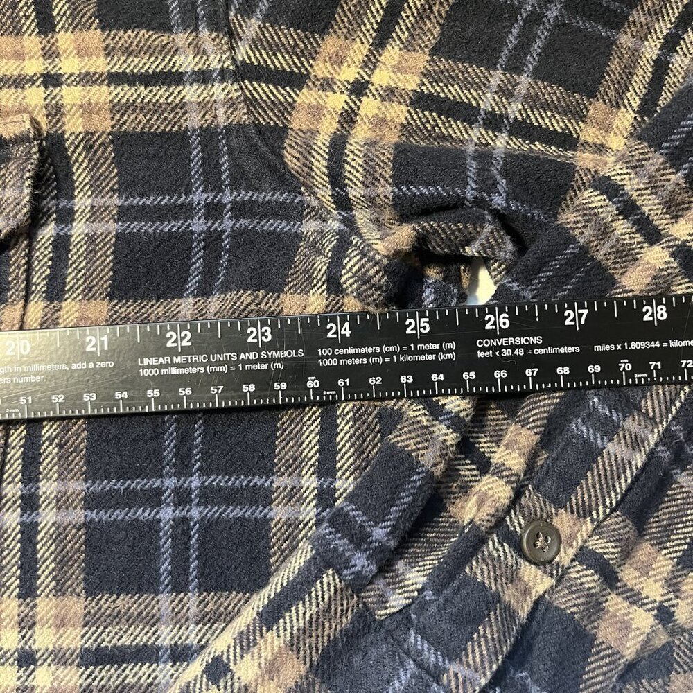 Timberland Men’s XL Plaid Flannel Shirt Long Sleeve Button Front Outdoor Workwea - Picture 6 of 8
